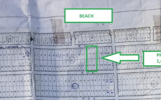 Land in subdivision on the beach Uruau excellent location