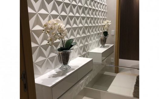 Apartment with architectural and luminotechnical designs