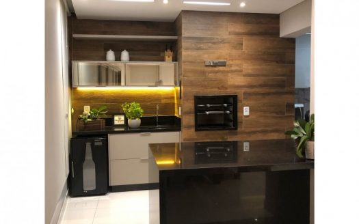 Apartment with architectural and luminotechnical designs