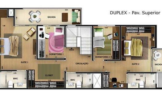 New duplex apartment in the center of Foz do Iguacu