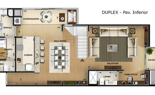 New duplex apartment in the center of Foz do Iguacu